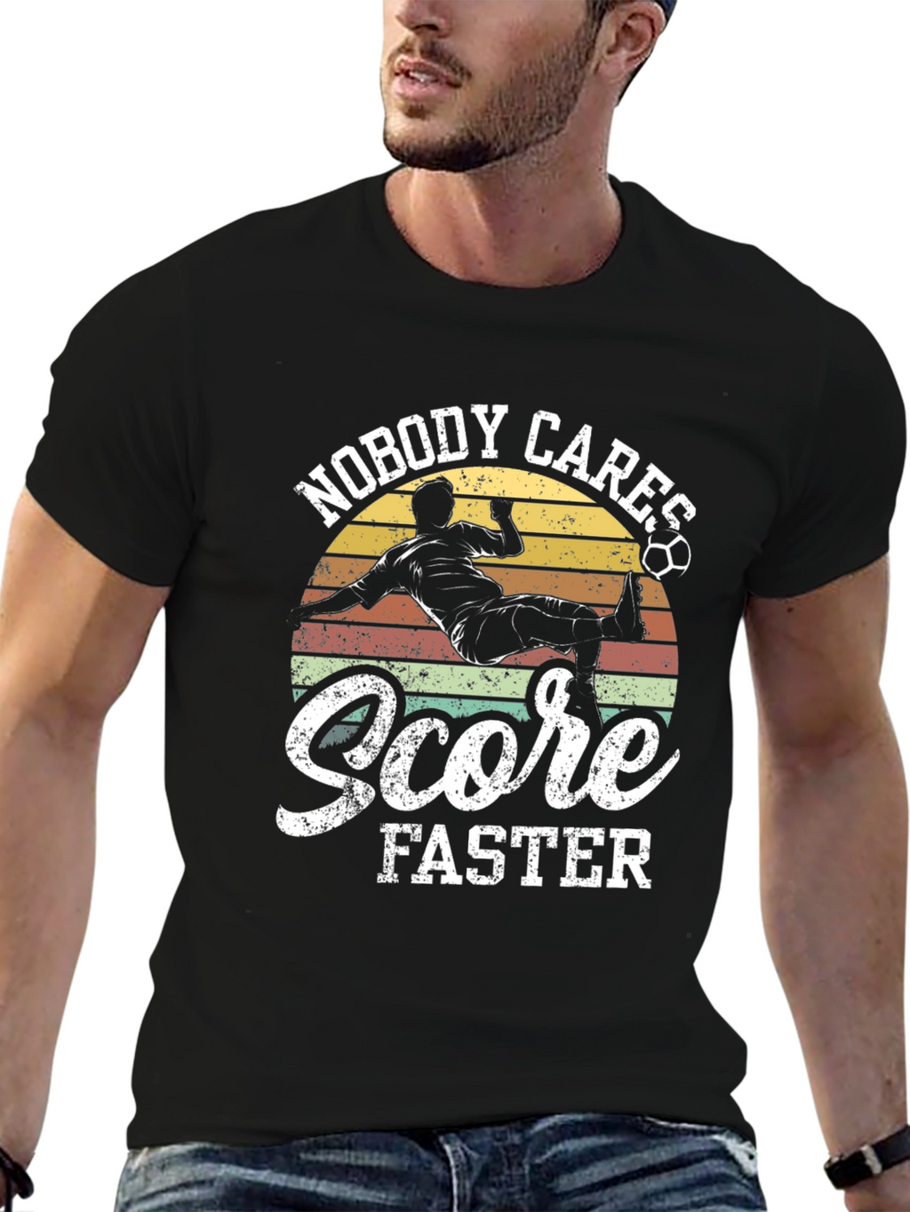 Nobody Cares Score Faster Graphic T-Shirt