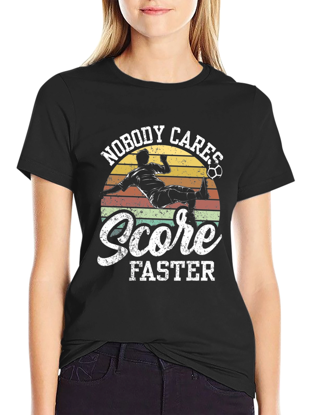 Nobody Cares Score Faster Graphic T-Shirt