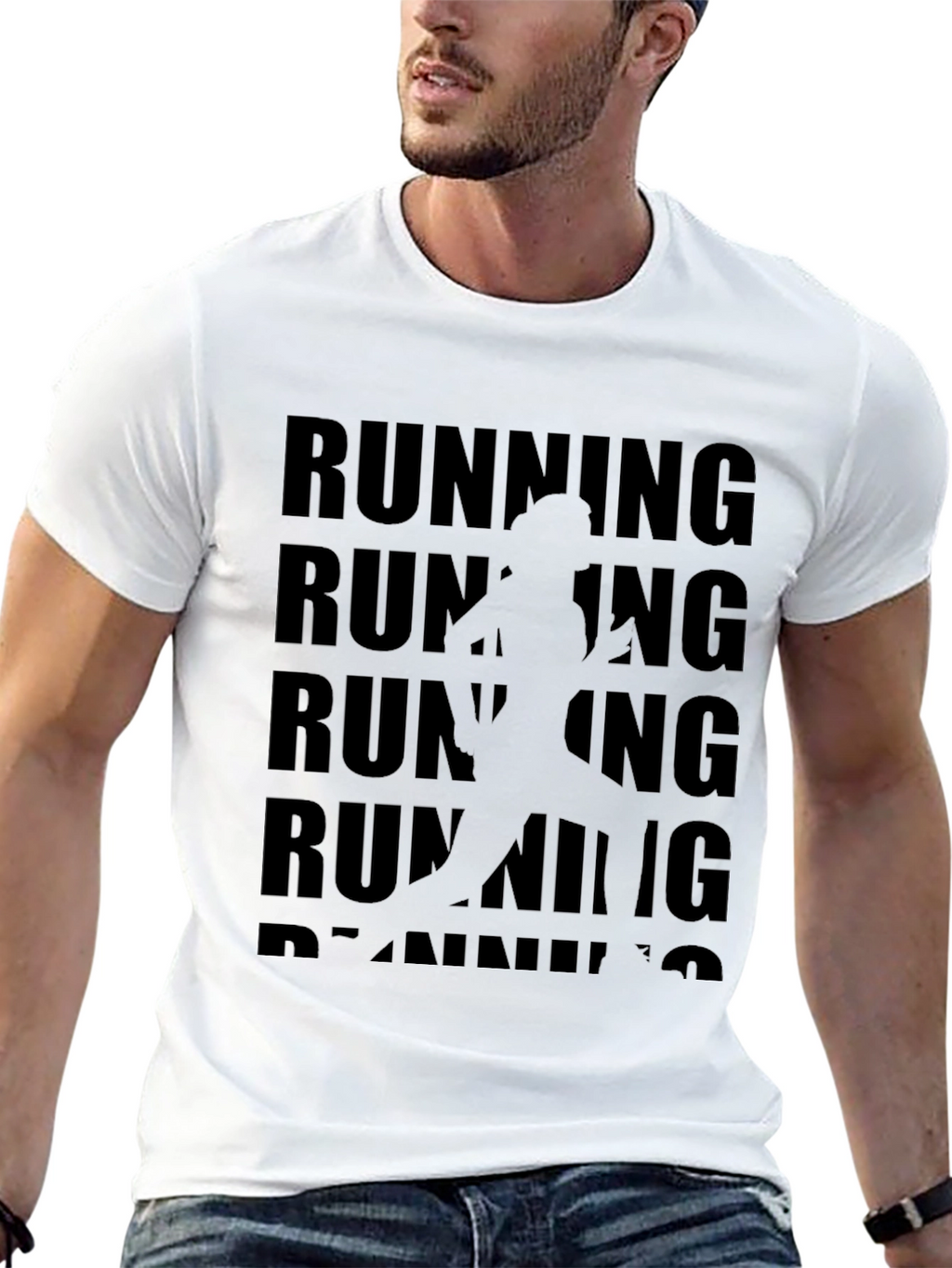 Running Graphic Tee - Black