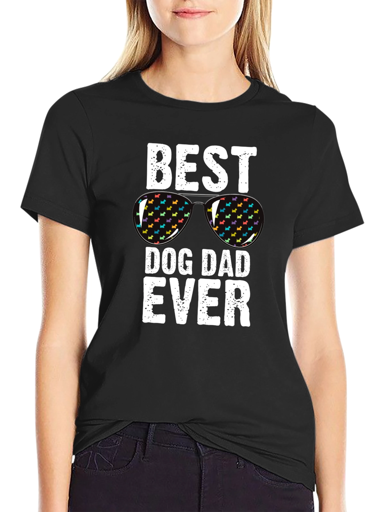 Best Dog Dad Ever T-Shirt - Novelty Graphic Tee