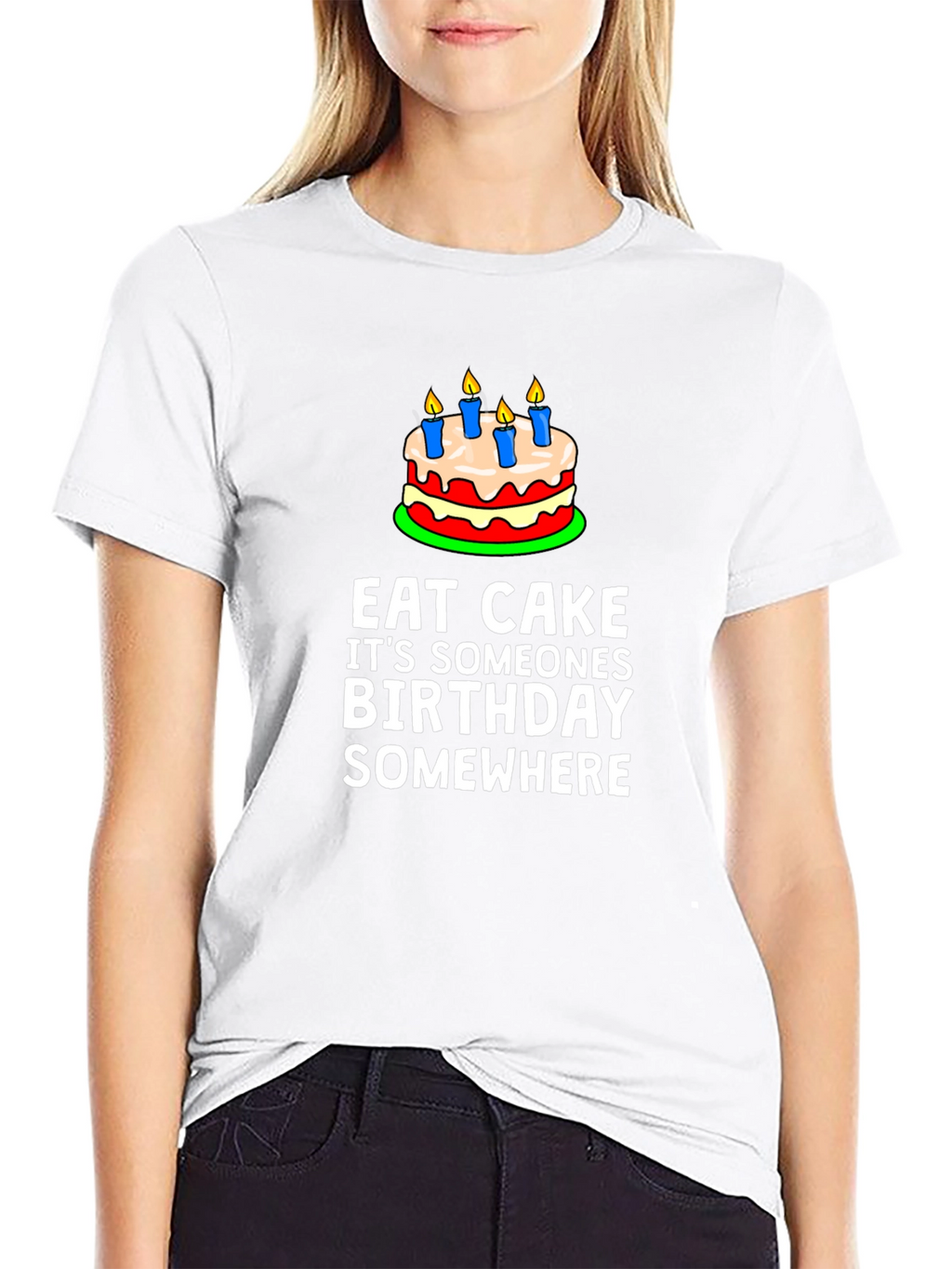Eat Cake Birthday T-Shirt - Funny Graphic Tee