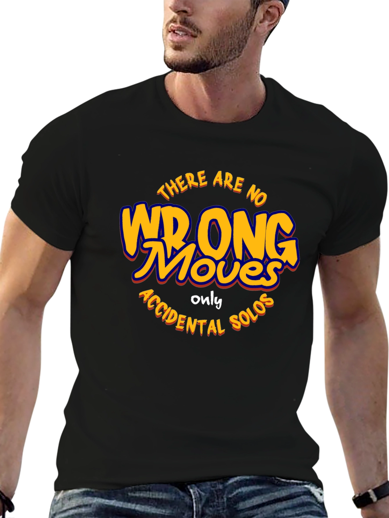 There Are No Wrong Moves Black T-Shirt