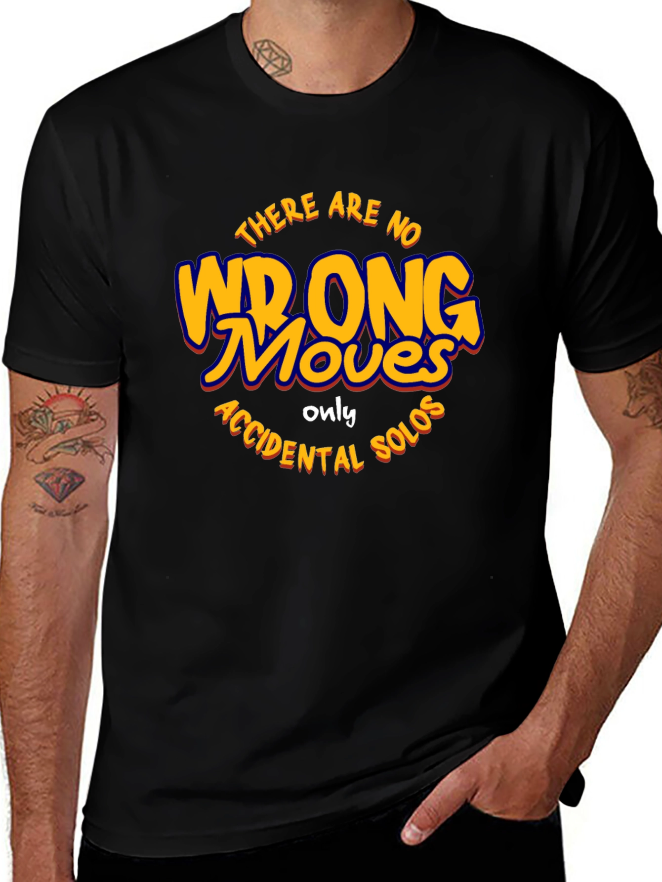 There Are No Wrong Moves Black T-Shirt