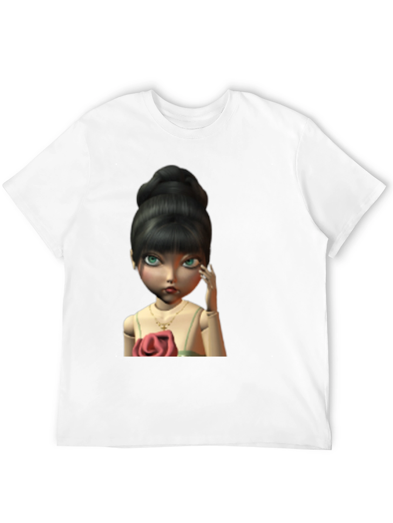 Doll Graphic Print Black T-Shirt
