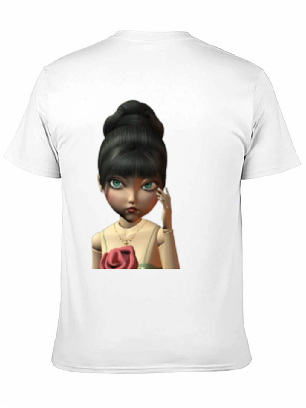 Doll Graphic Print Black T-Shirt