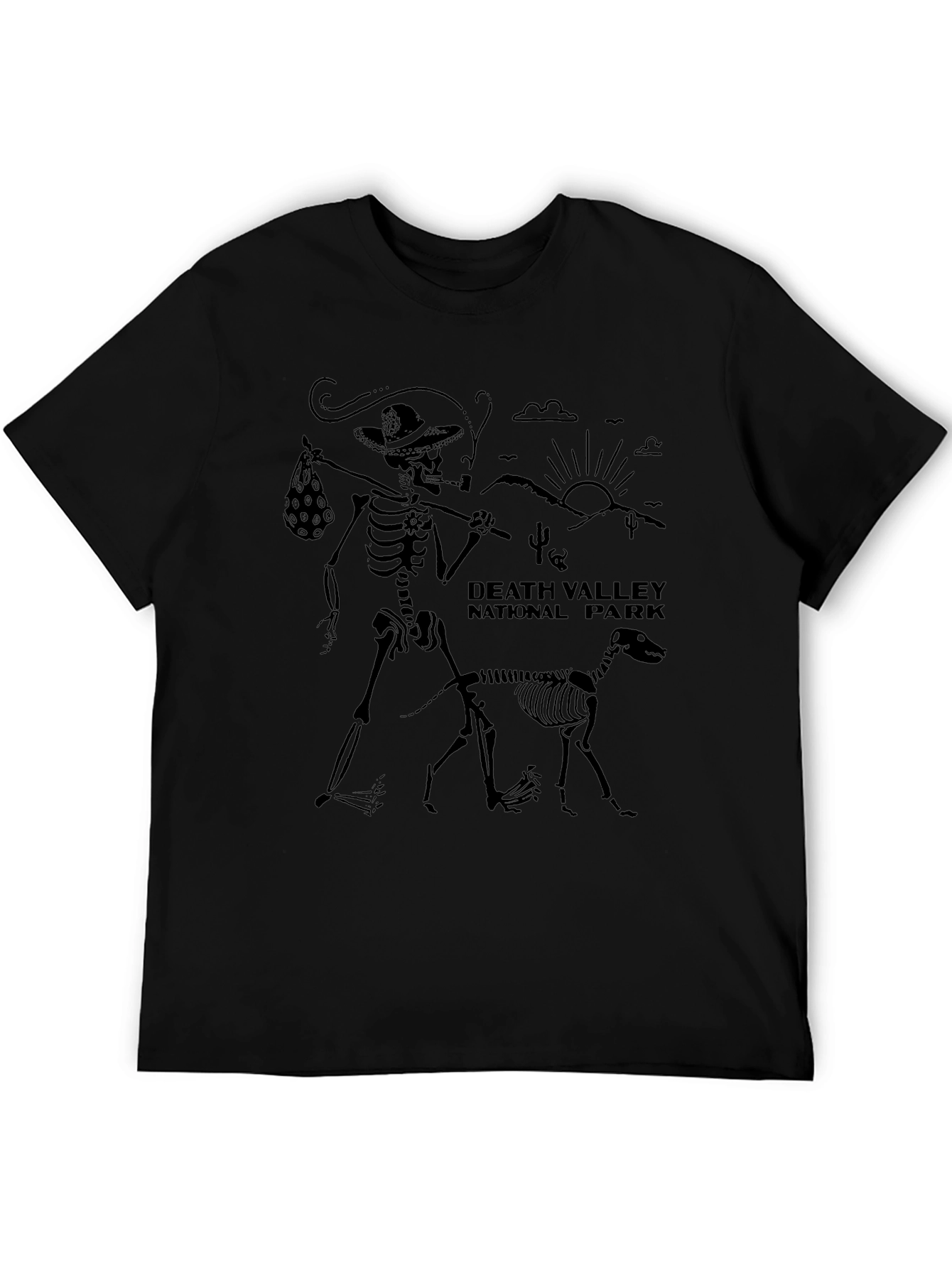 Death Valley Skeleton Graphic T-Shirt