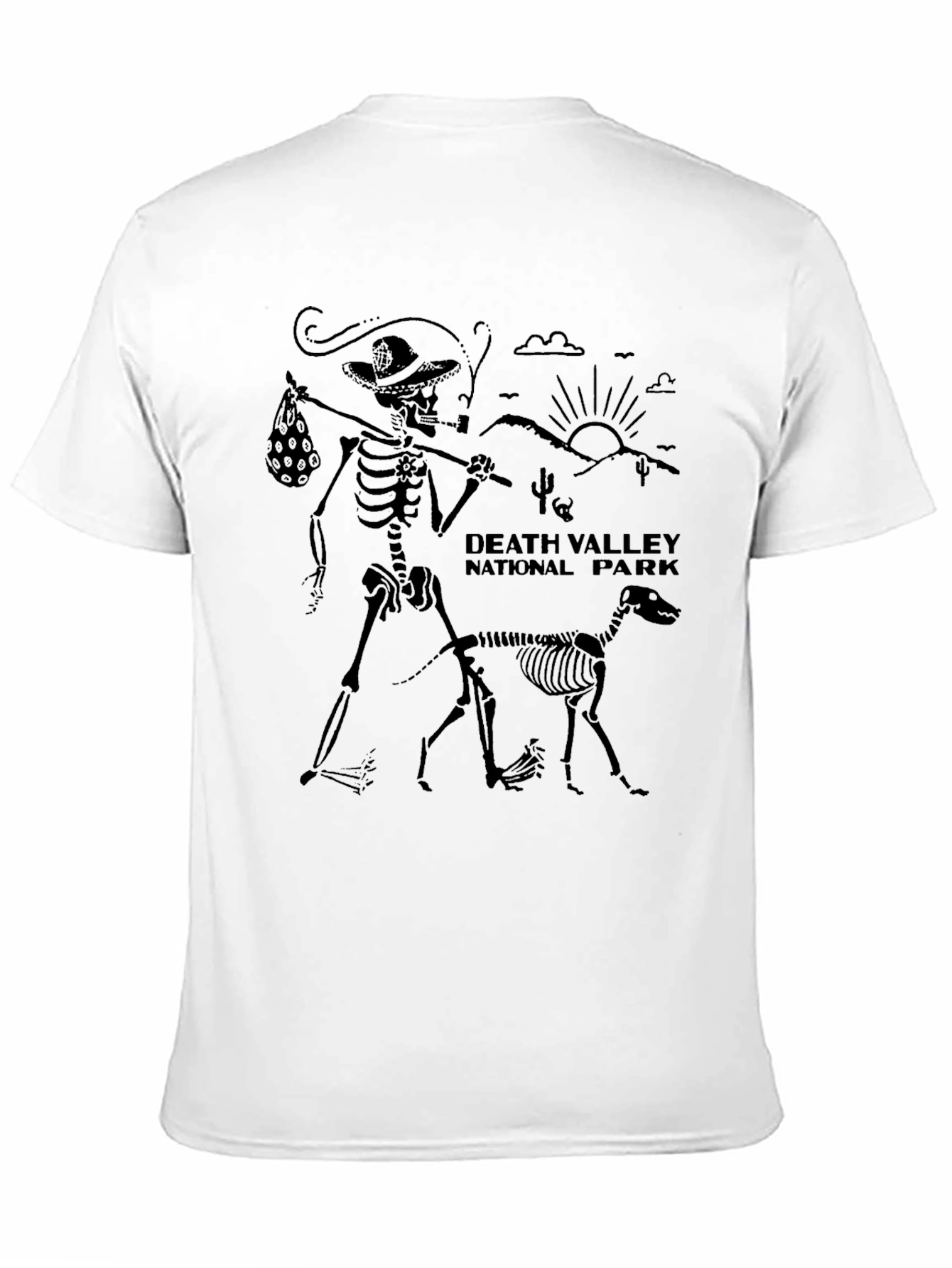 Death Valley Skeleton Graphic T-Shirt