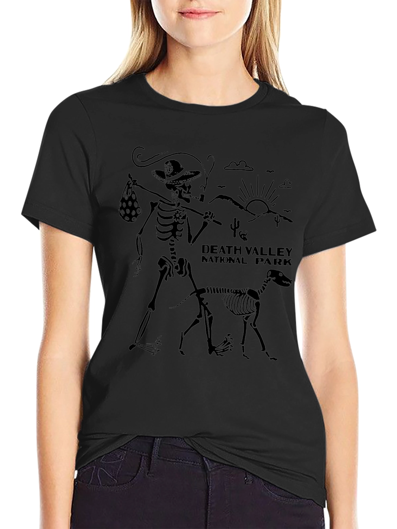 Death Valley Skeleton Graphic T-Shirt