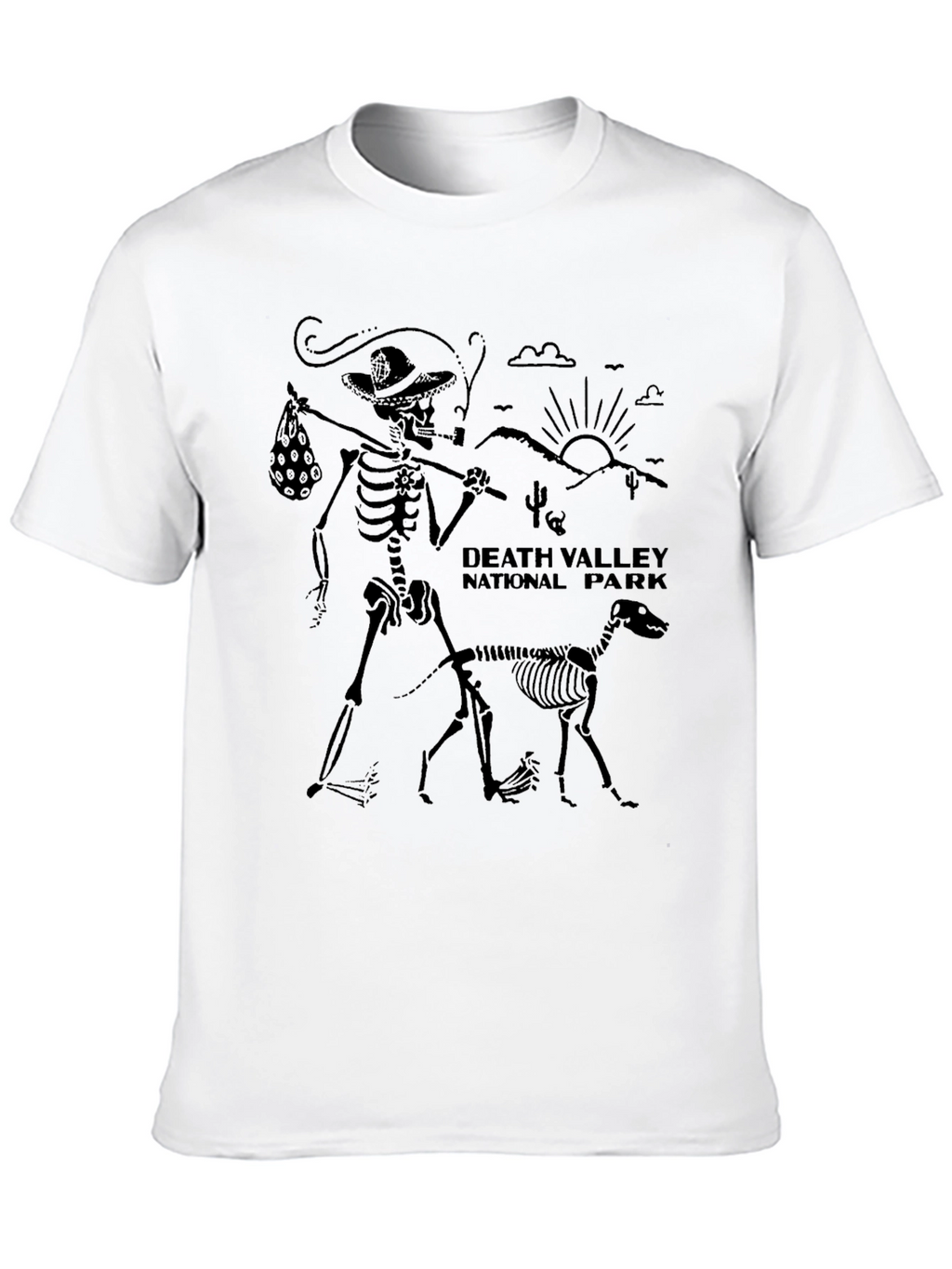Death Valley Skeleton Graphic T-Shirt