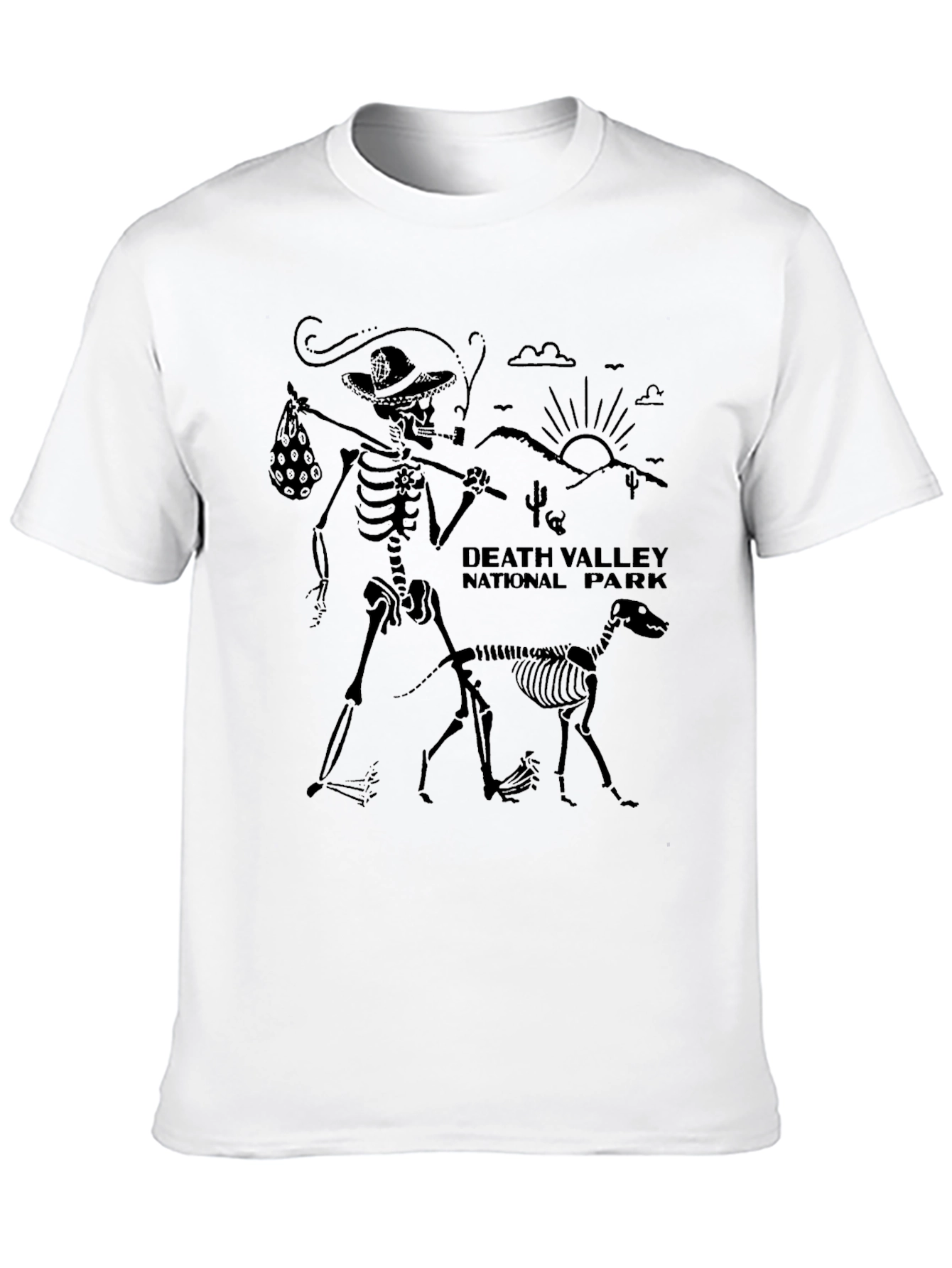 Death Valley Skeleton Graphic T-Shirt