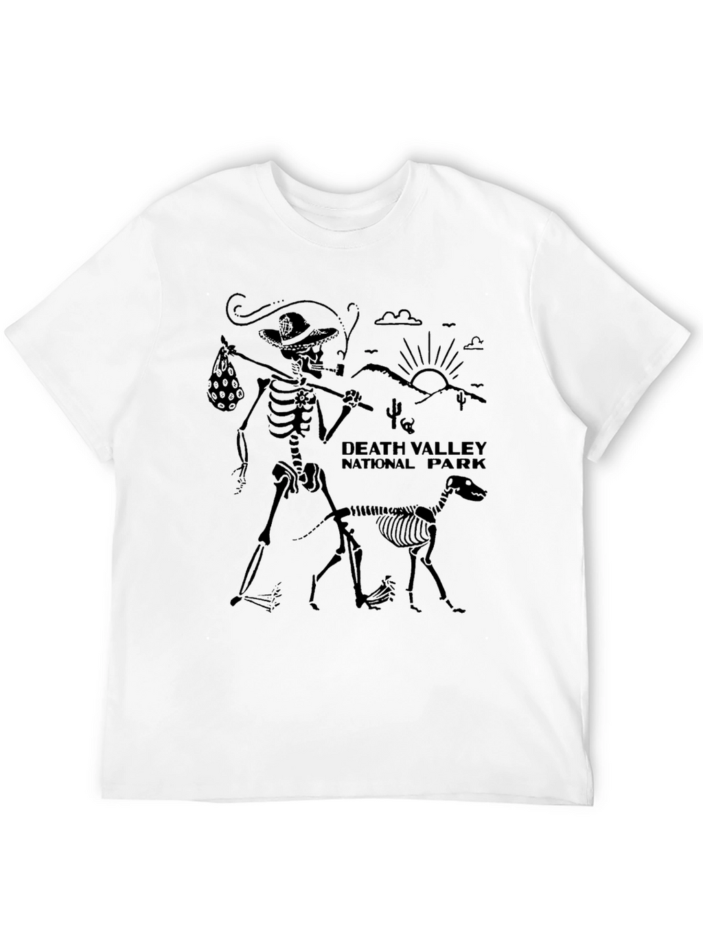 Death Valley Skeleton Graphic T-Shirt