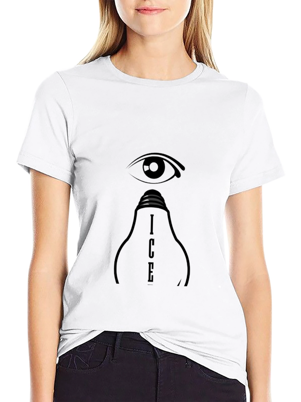 Eye See Lightbulb Graphic T-Shirt