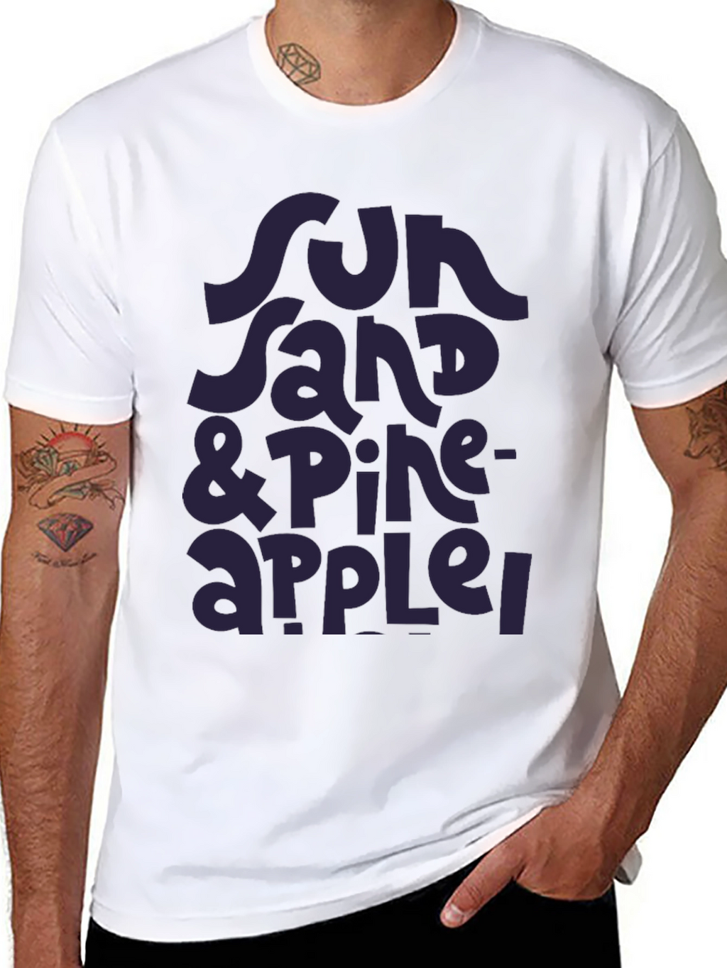 Sun Sand & Pineapple T-Shirt - Stylish Summer Tee