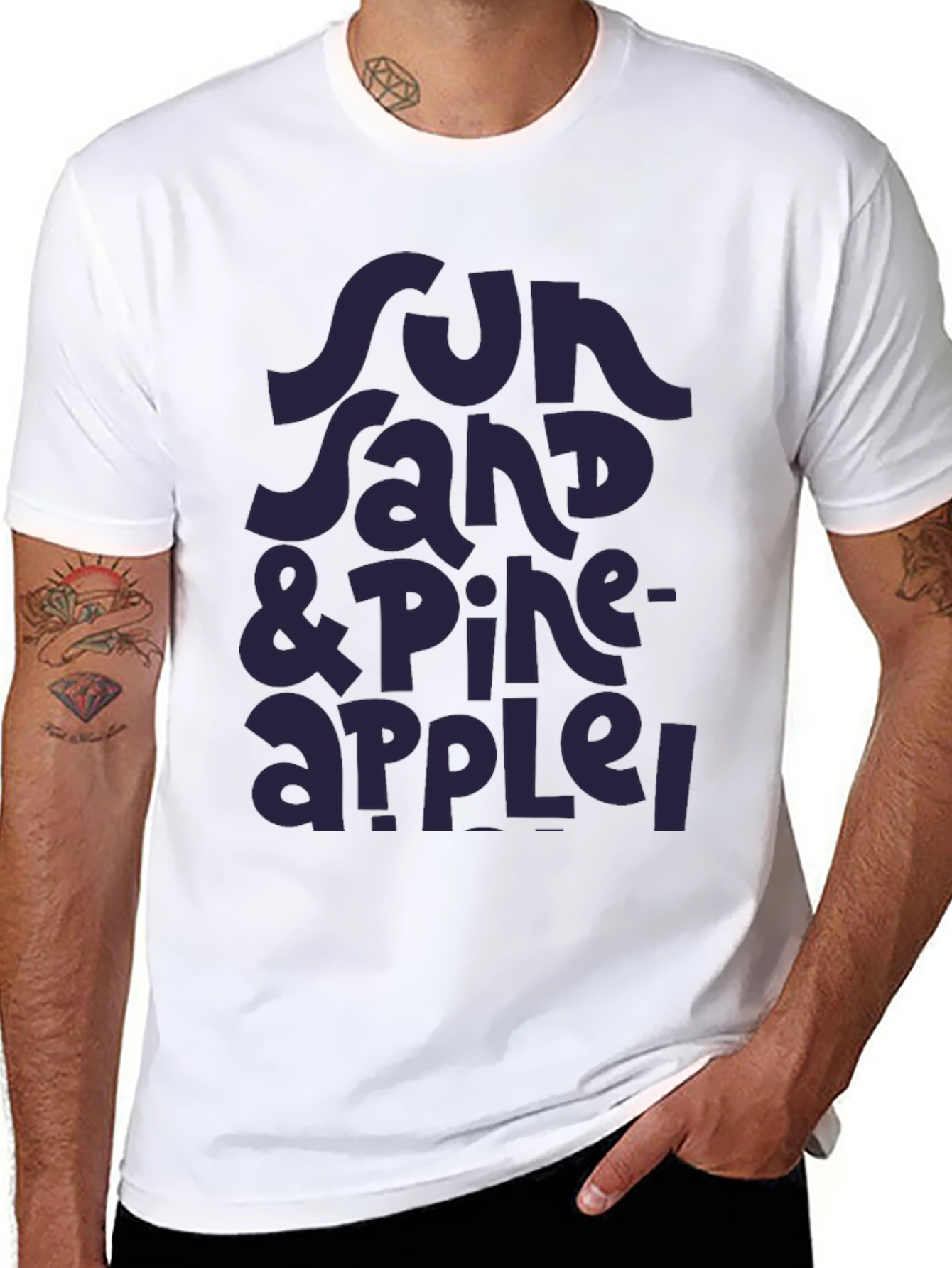 Sun Sand & Pineapple T-Shirt - Stylish Summer Tee