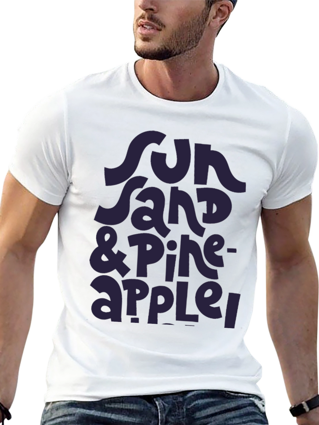 Sun Sand & Pineapple T-Shirt - Stylish Summer Tee