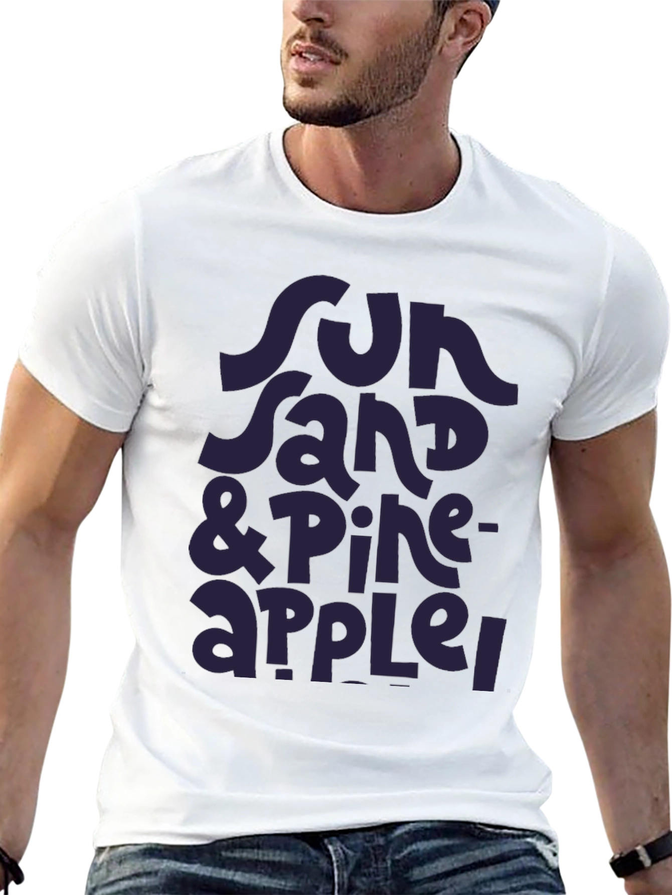 Sun Sand & Pineapple T-Shirt - Stylish Summer Tee
