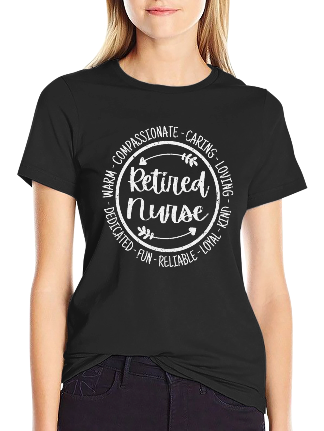 Retired Nurse T-Shirt: Caring & Compassionate