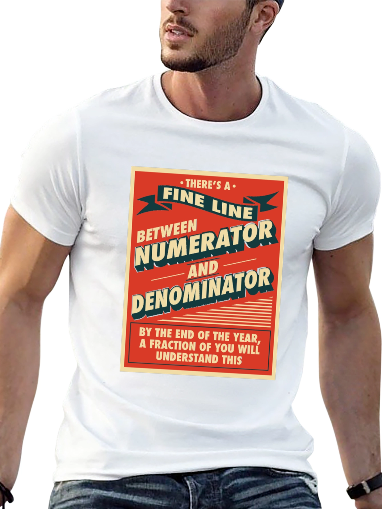 Fine Line Between Numerator & Denominator T-Shirt