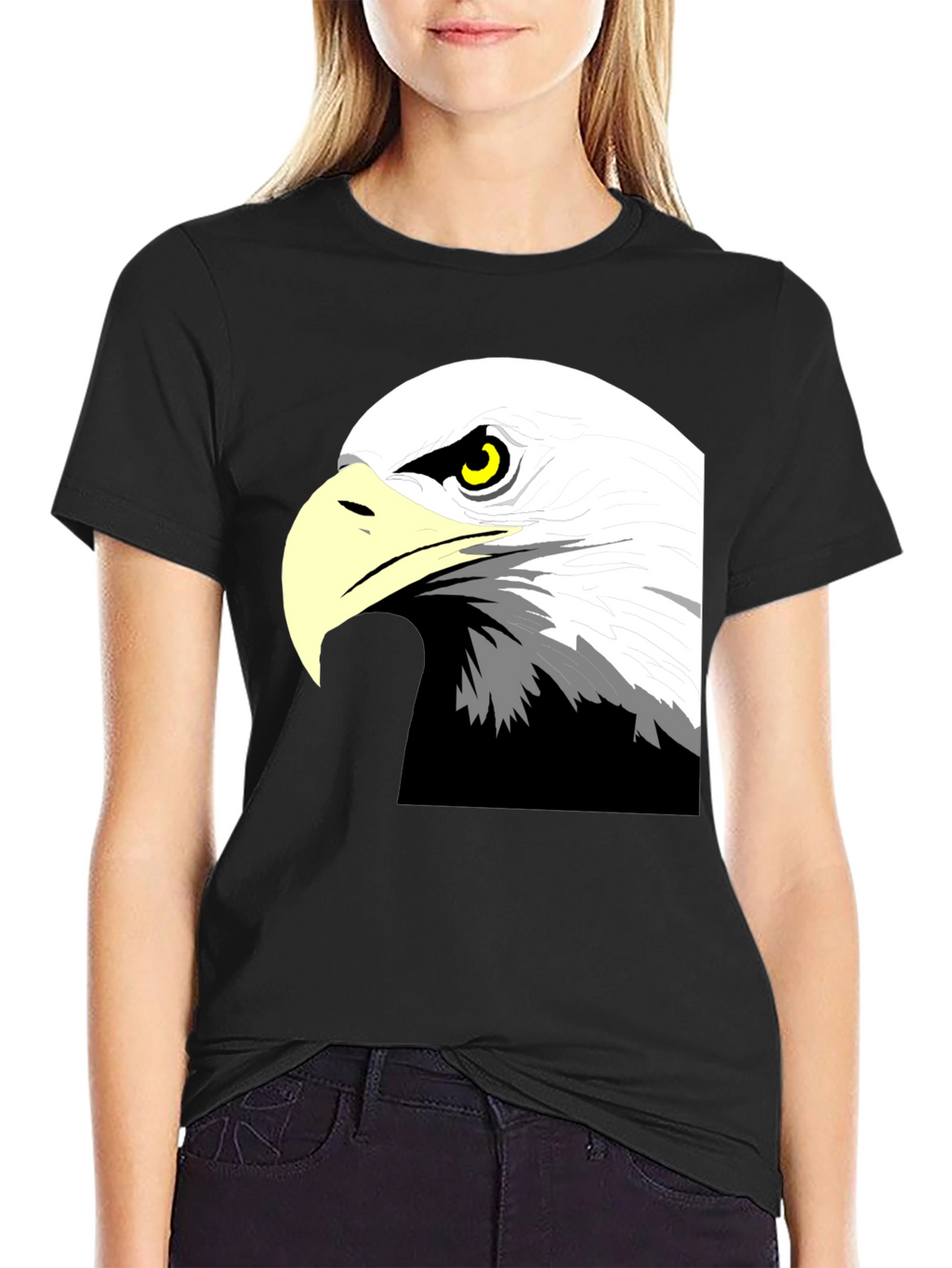 Bold Eagle Graphic Black T-Shirt