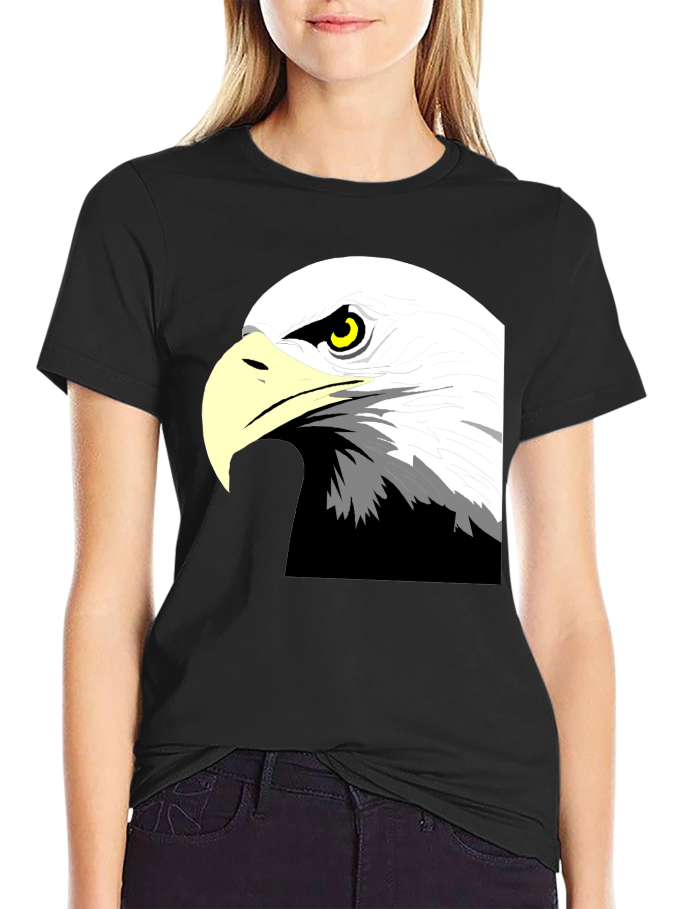 Bold Eagle Graphic Black T-Shirt