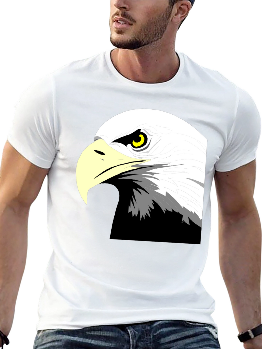 Bold Eagle Graphic Black T-Shirt