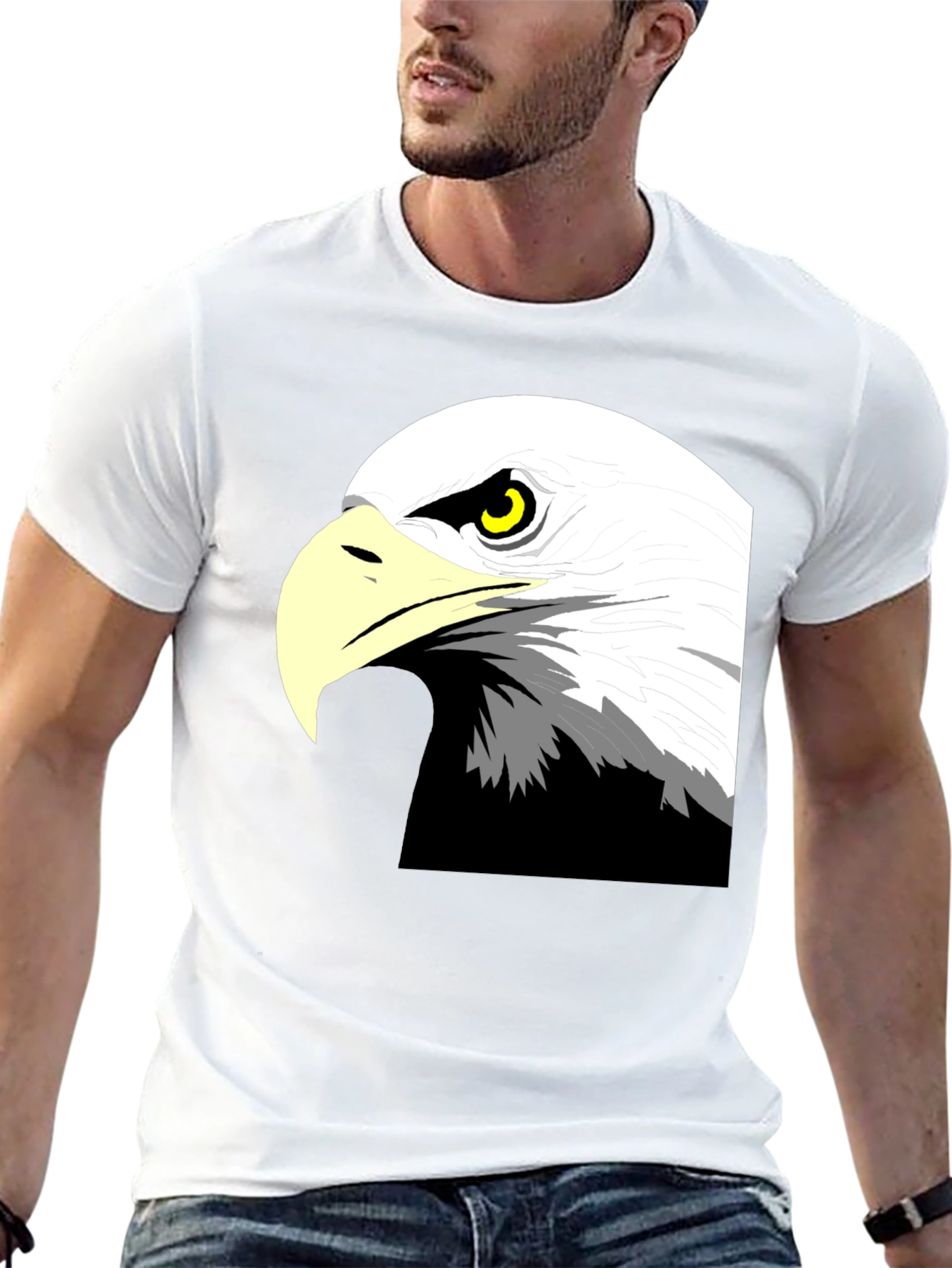 Bold Eagle Graphic Black T-Shirt