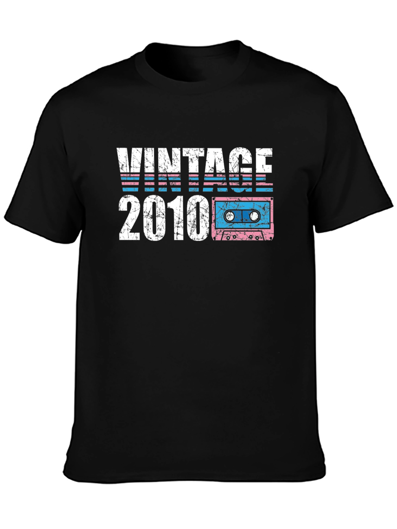 Vintage 2010 Cassette Tape Graphic T-Shirt