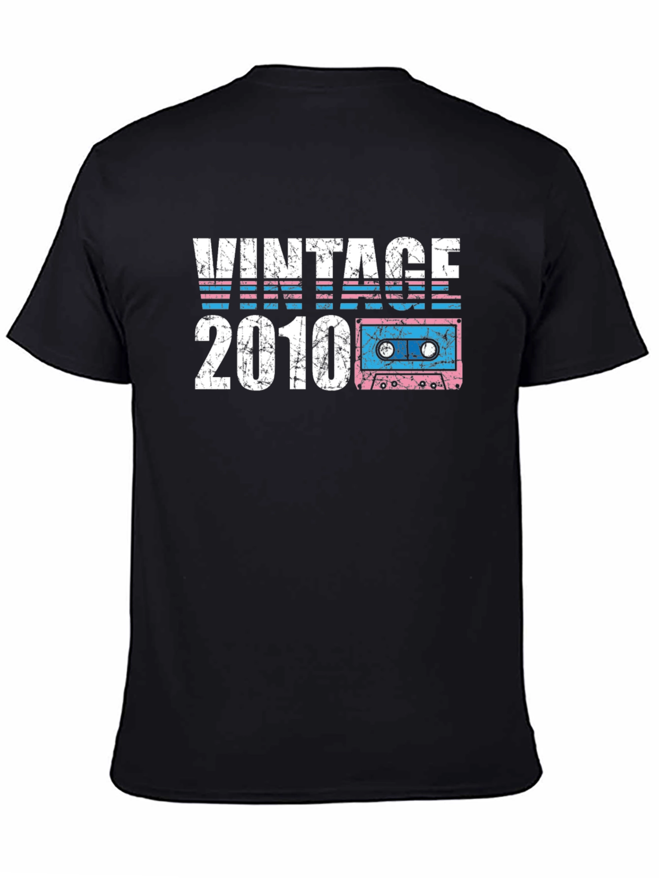 Vintage 2010 Cassette Tape Graphic T-Shirt