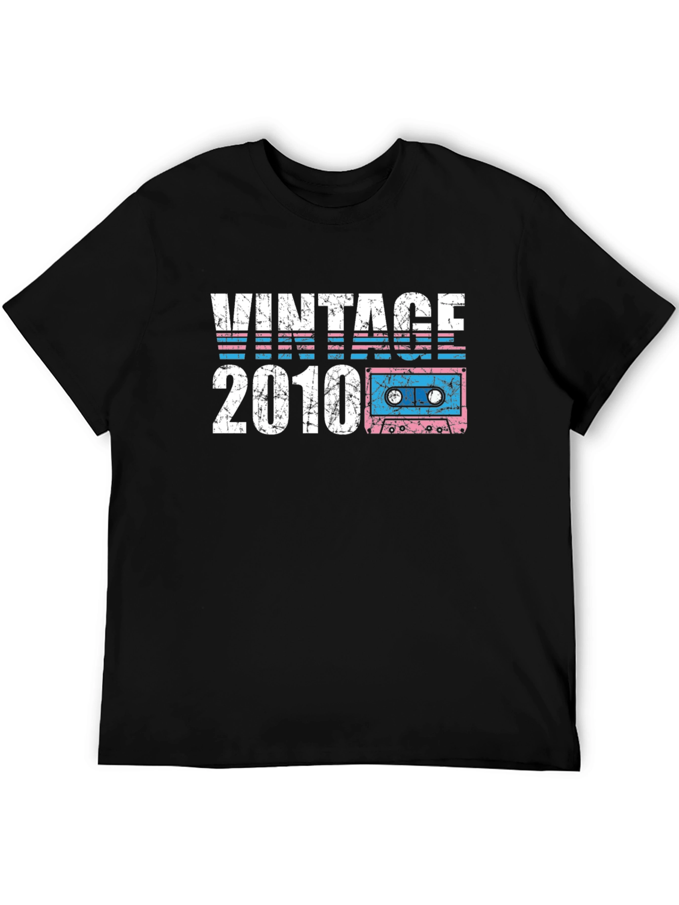 Vintage 2010 Cassette Tape Graphic T-Shirt