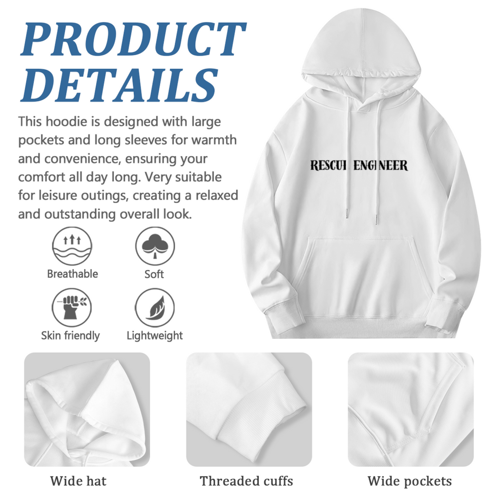 Statement Piece Hoodie - Bold Design Pullover #0576