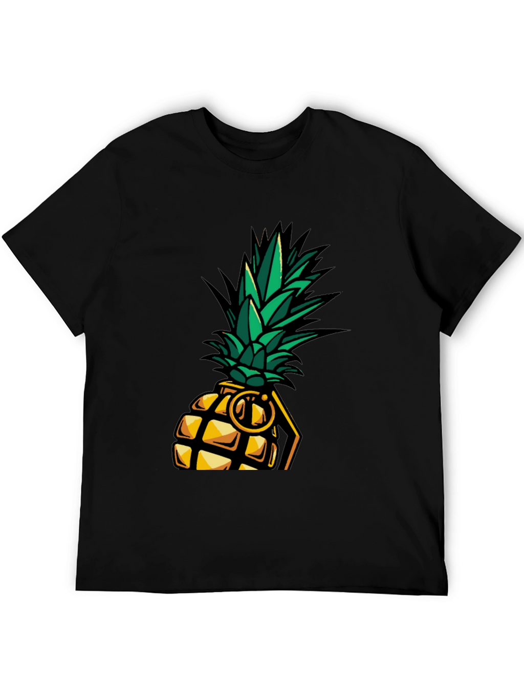 Pineapple Grenade Graphic Tee - Cool Novelty T-Shirt