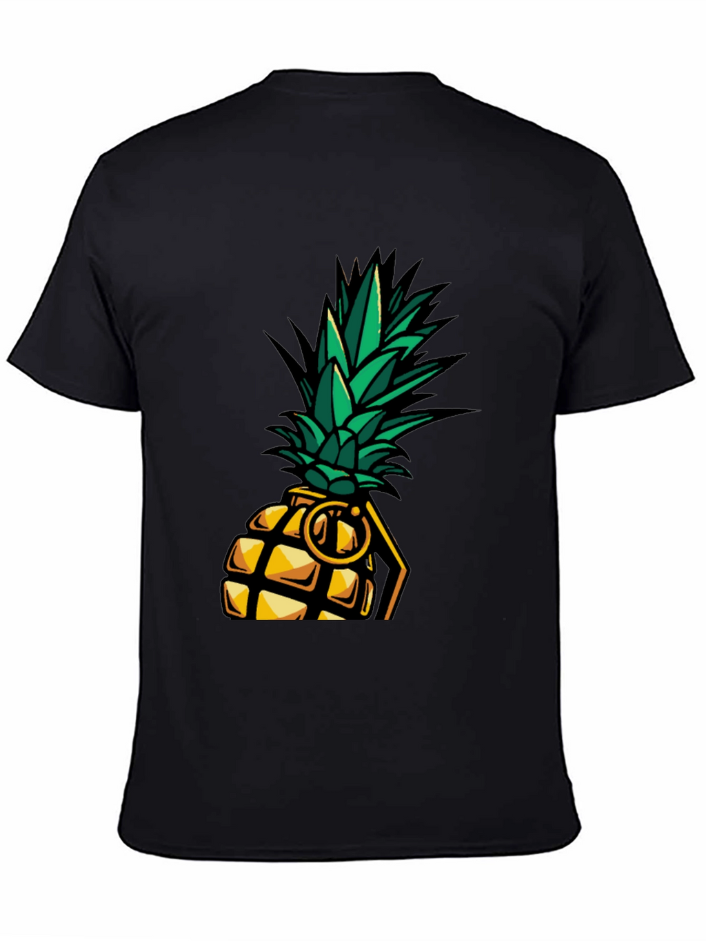 Pineapple Grenade Graphic Tee - Cool Novelty T-Shirt