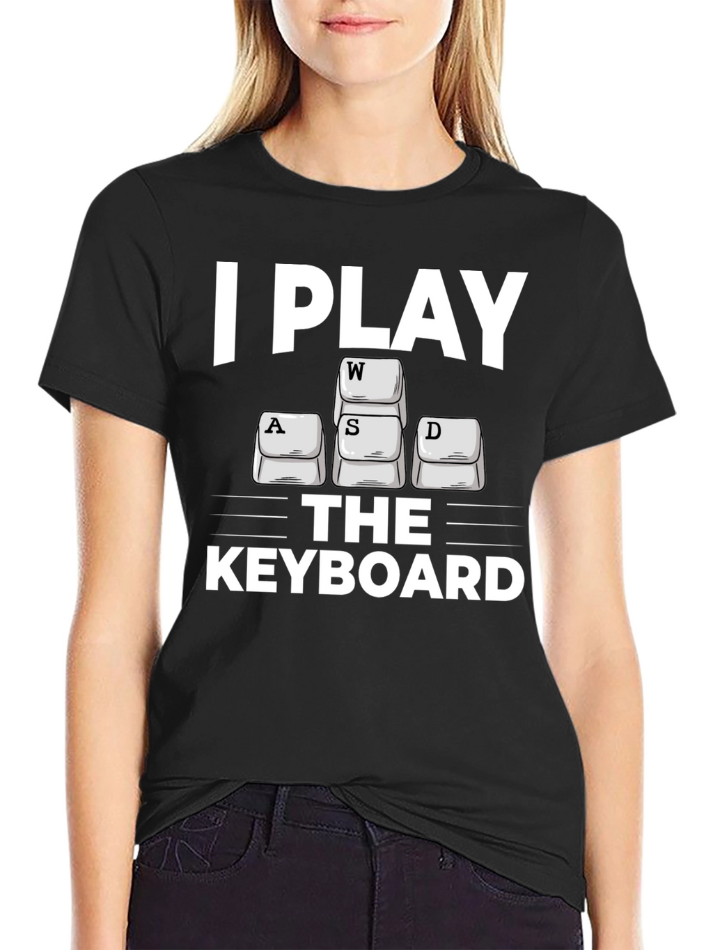 I Play WASD Keyboard Gamer T-Shirt