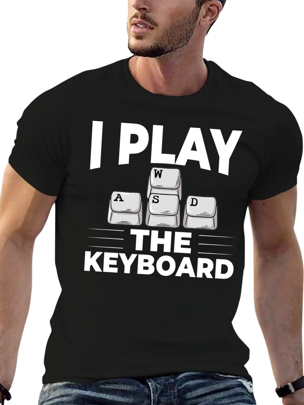 I Play WASD Keyboard Gamer T-Shirt