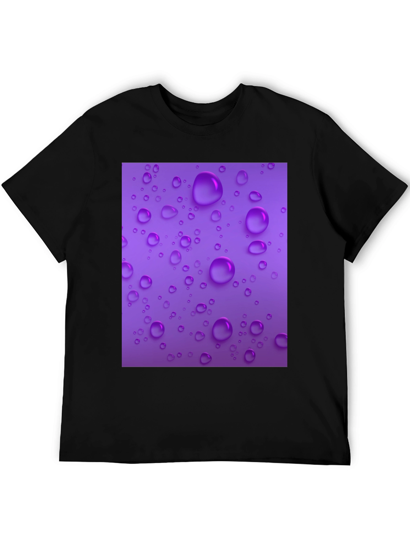 Purple Raindrop T-Shirt - Stylish and Unique!