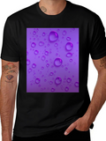 Purple Raindrop T-Shirt - Stylish and Unique!