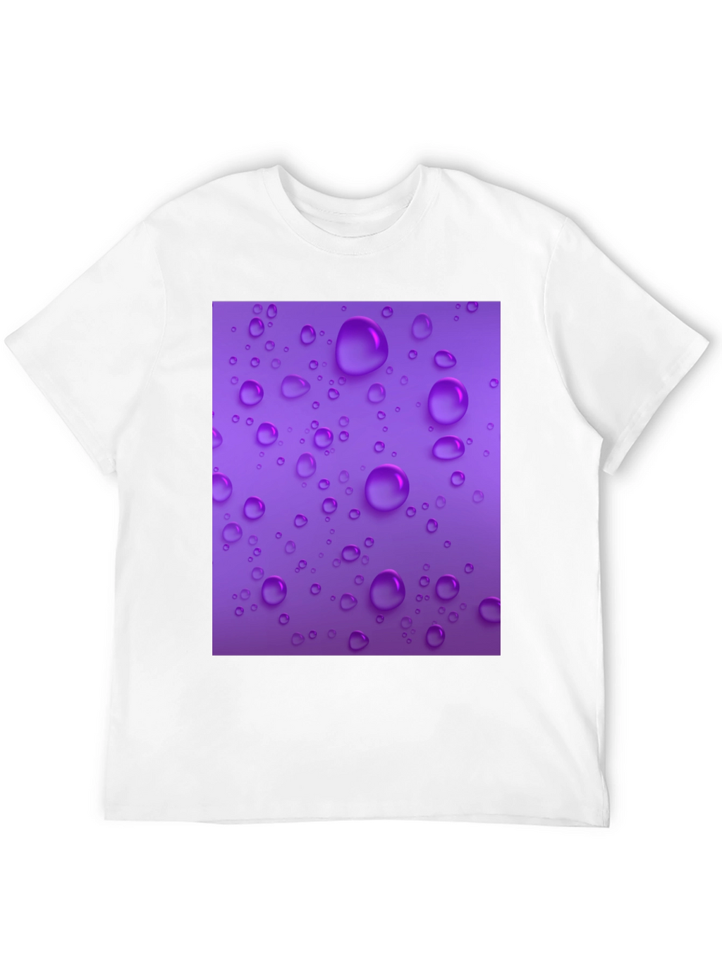 Purple Raindrop T-Shirt - Stylish and Unique!