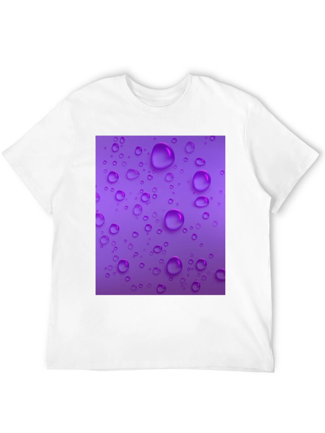 Purple Raindrop T-Shirt - Stylish and Unique!