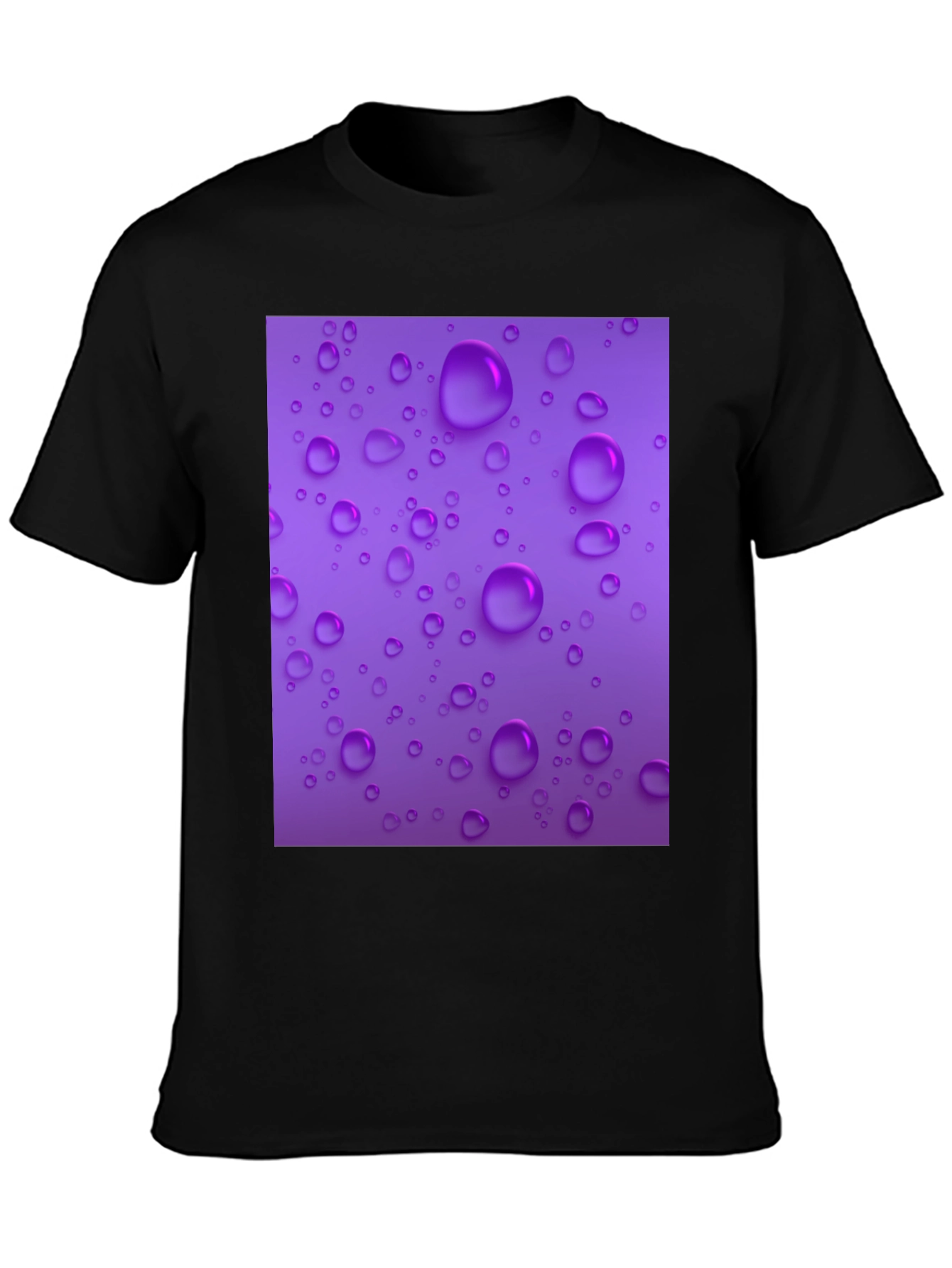 Purple Raindrop T-Shirt - Stylish and Unique!
