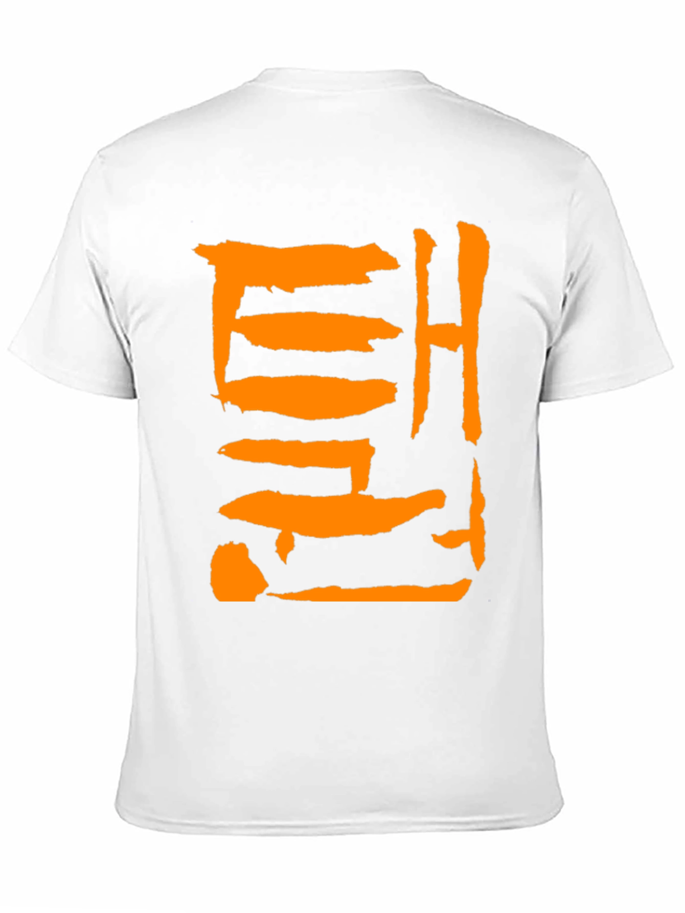 Trendy Black Tee with Bold Graphic Print