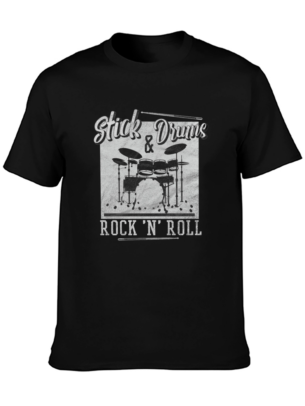 Stick & Drums Rock N Roll Graphic Tee