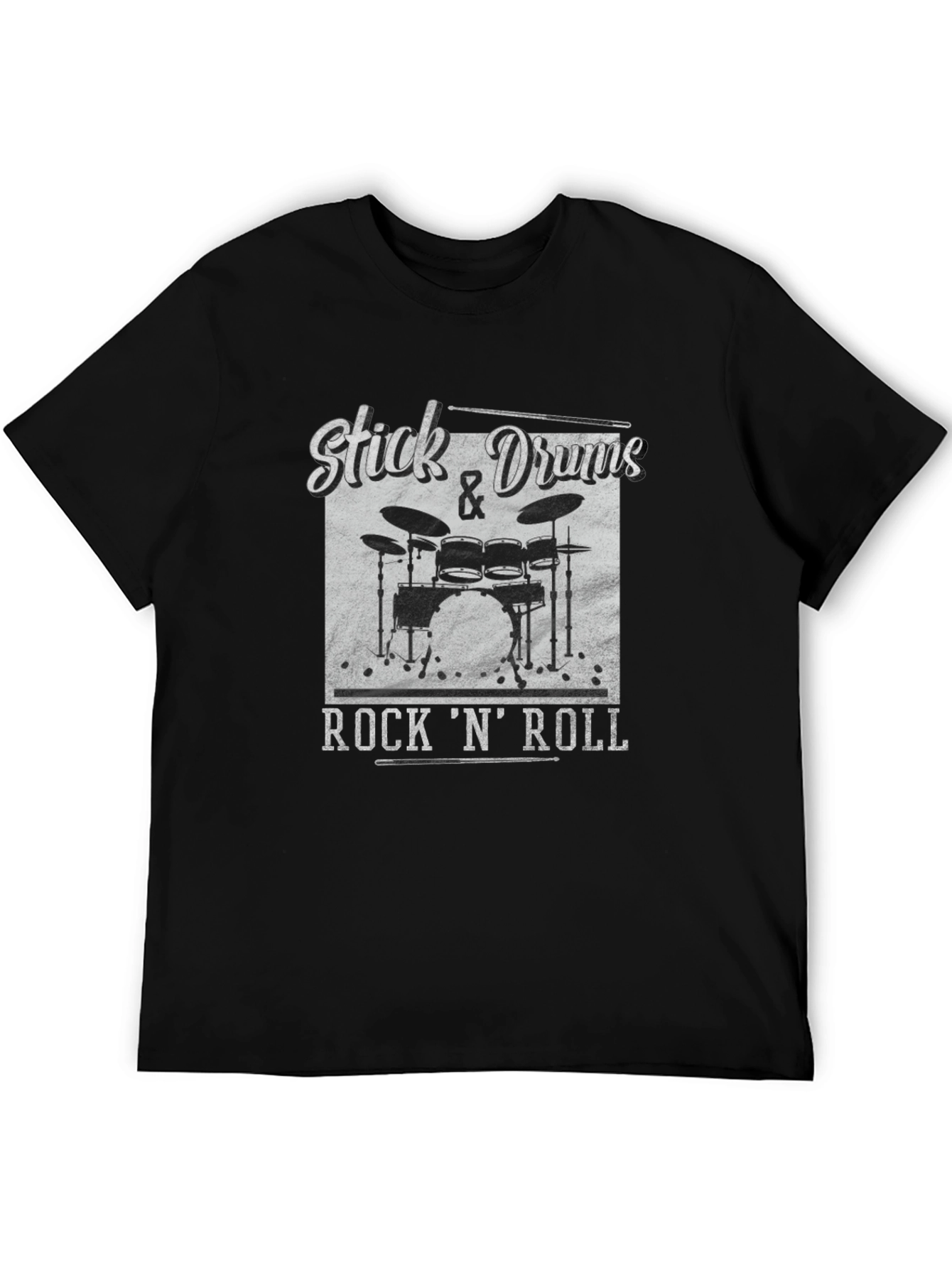 Stick & Drums Rock N Roll Graphic Tee