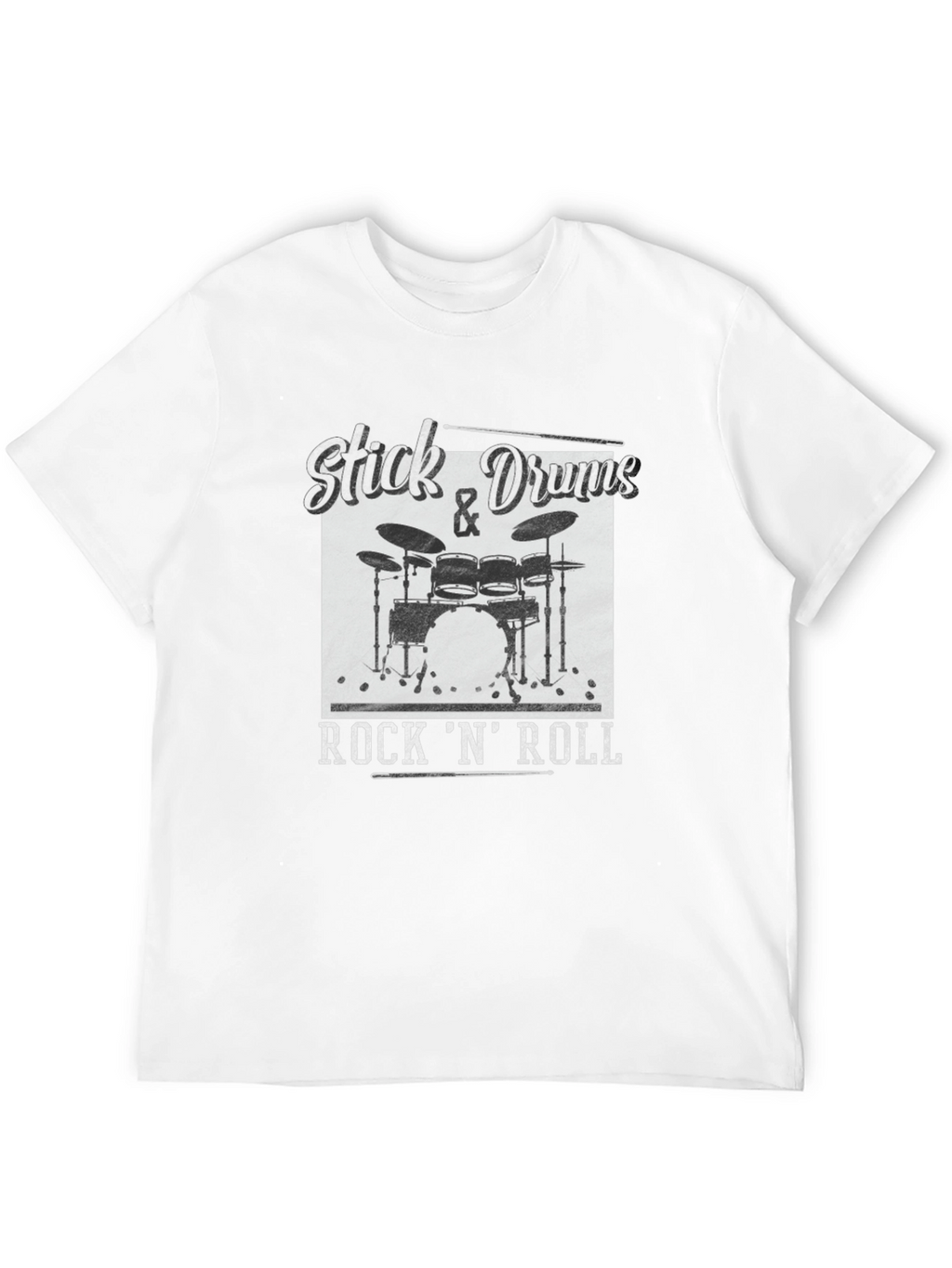 Stick & Drums Rock N Roll Graphic Tee