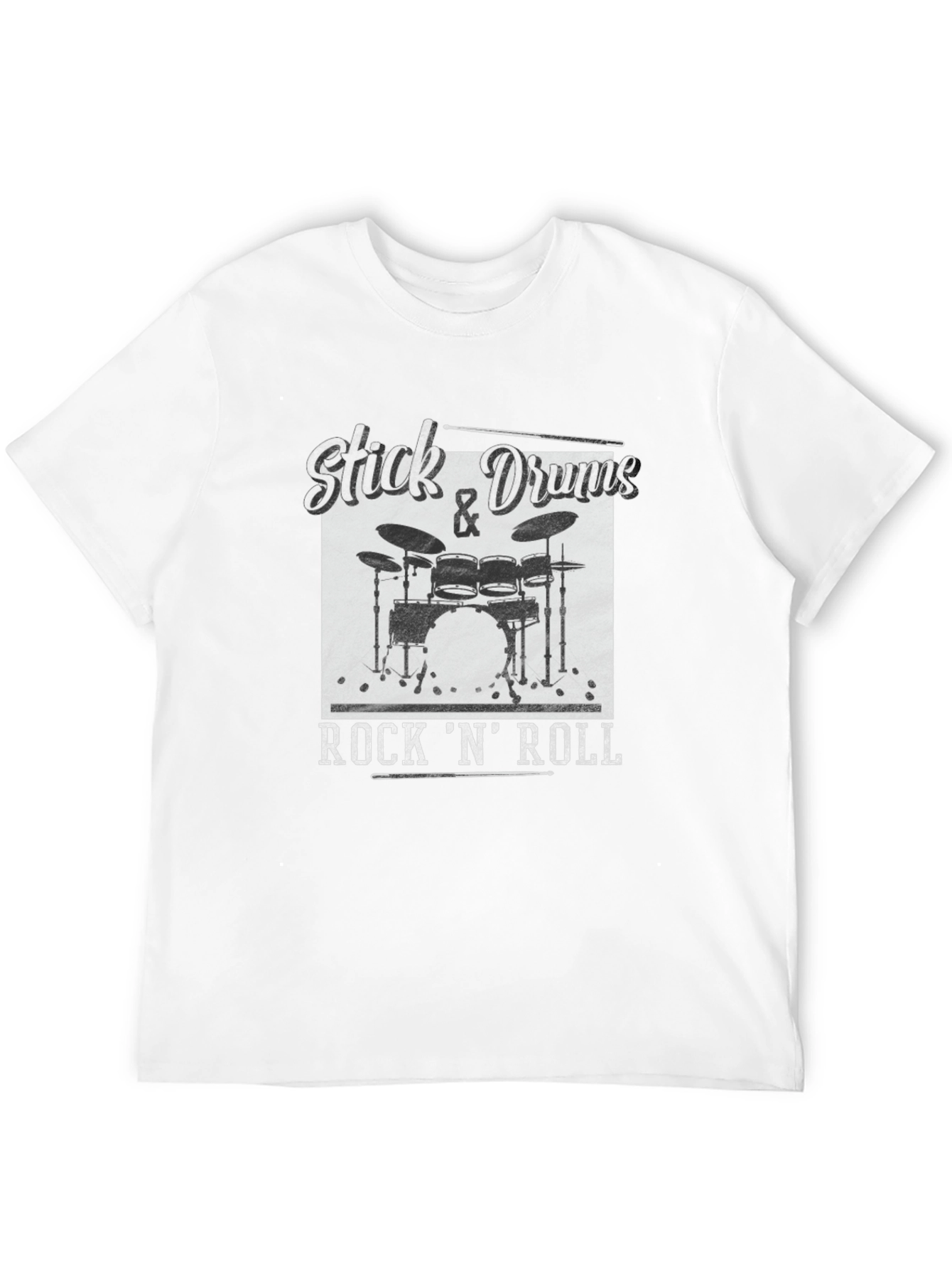 Stick & Drums Rock N Roll Graphic Tee