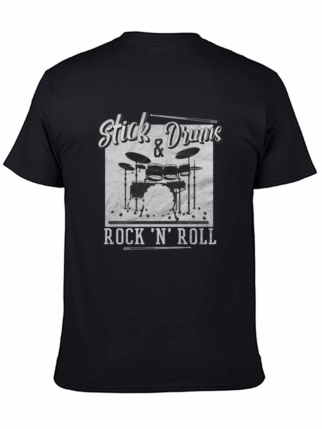 Stick & Drums Rock N Roll Graphic Tee