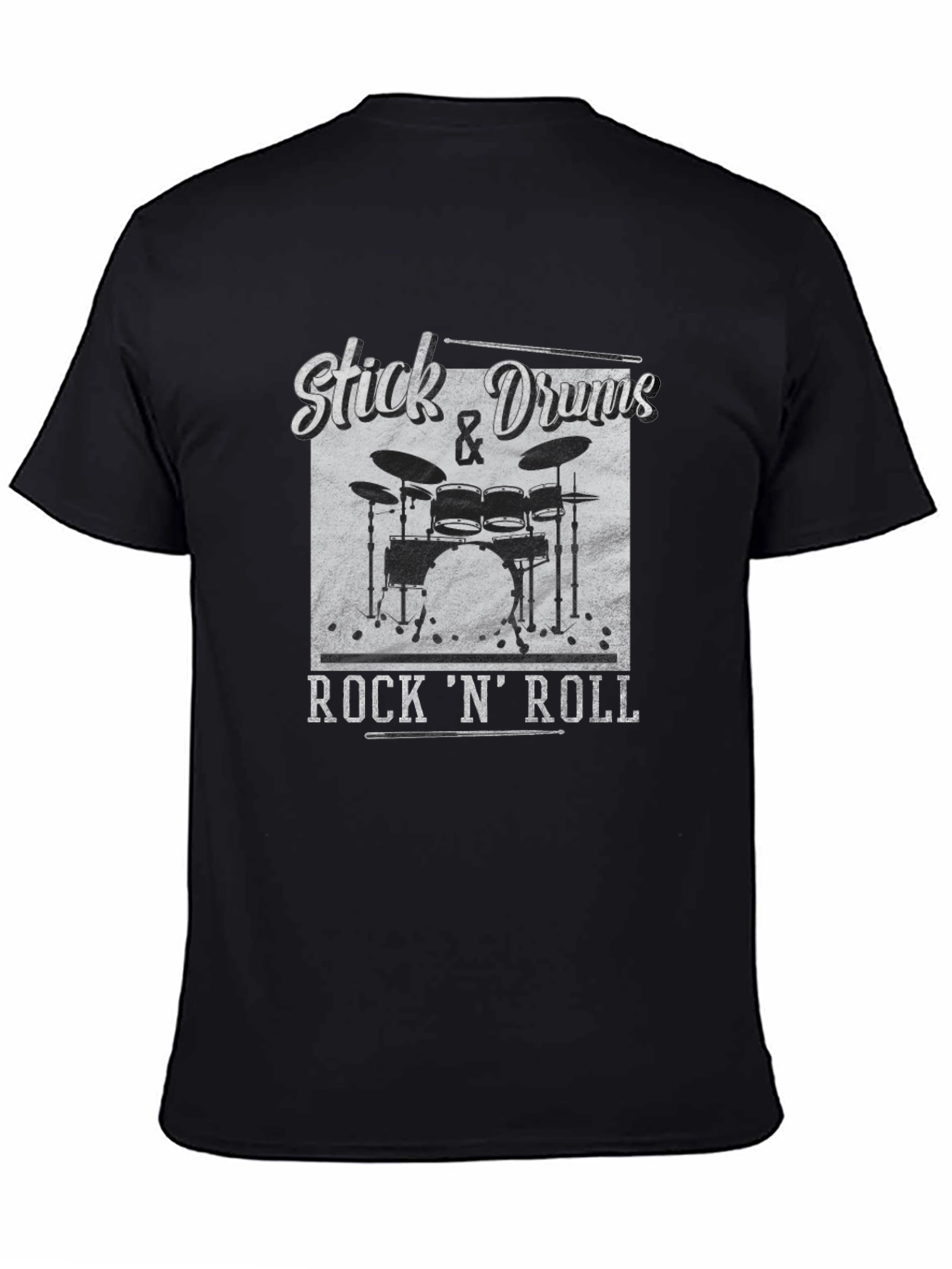 Stick & Drums Rock N Roll Graphic Tee