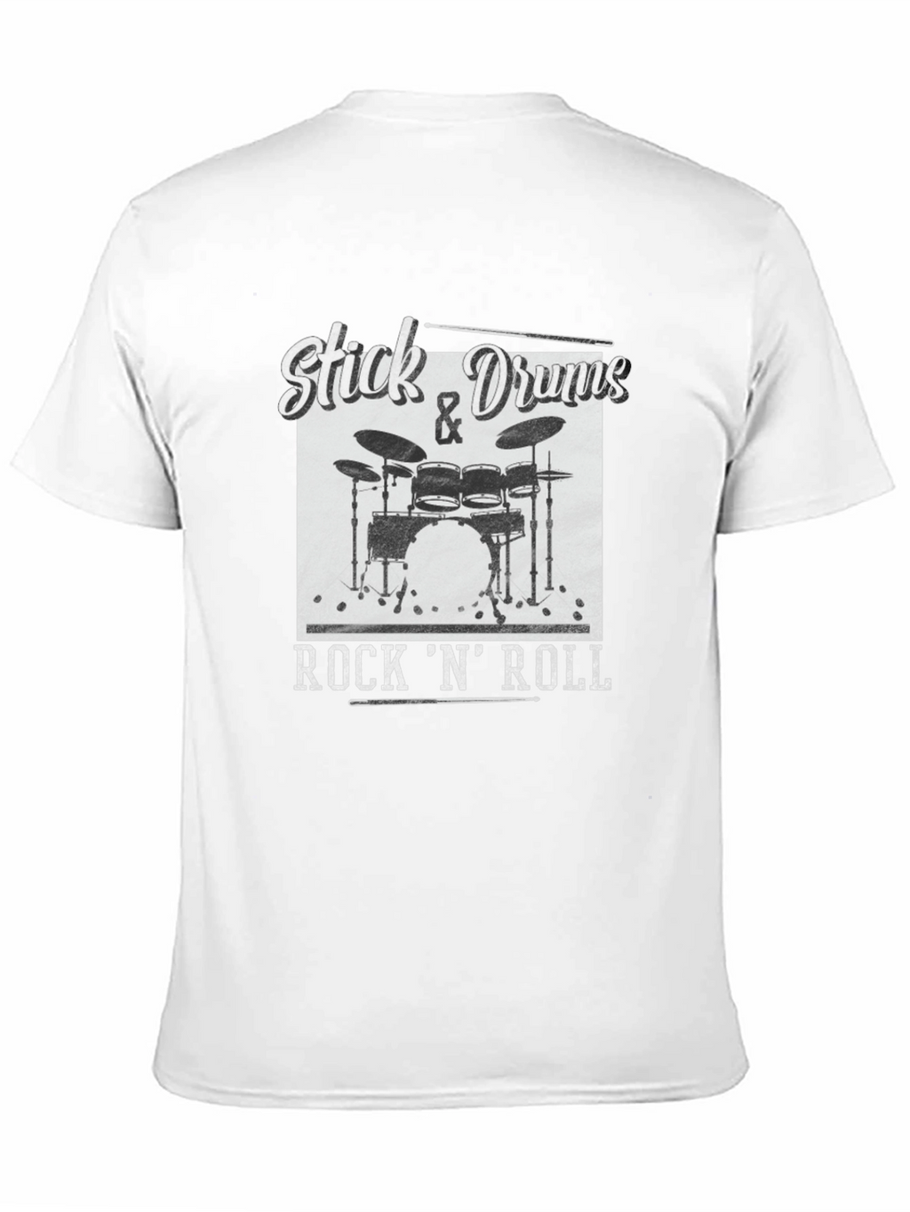 Stick & Drums Rock N Roll Graphic Tee