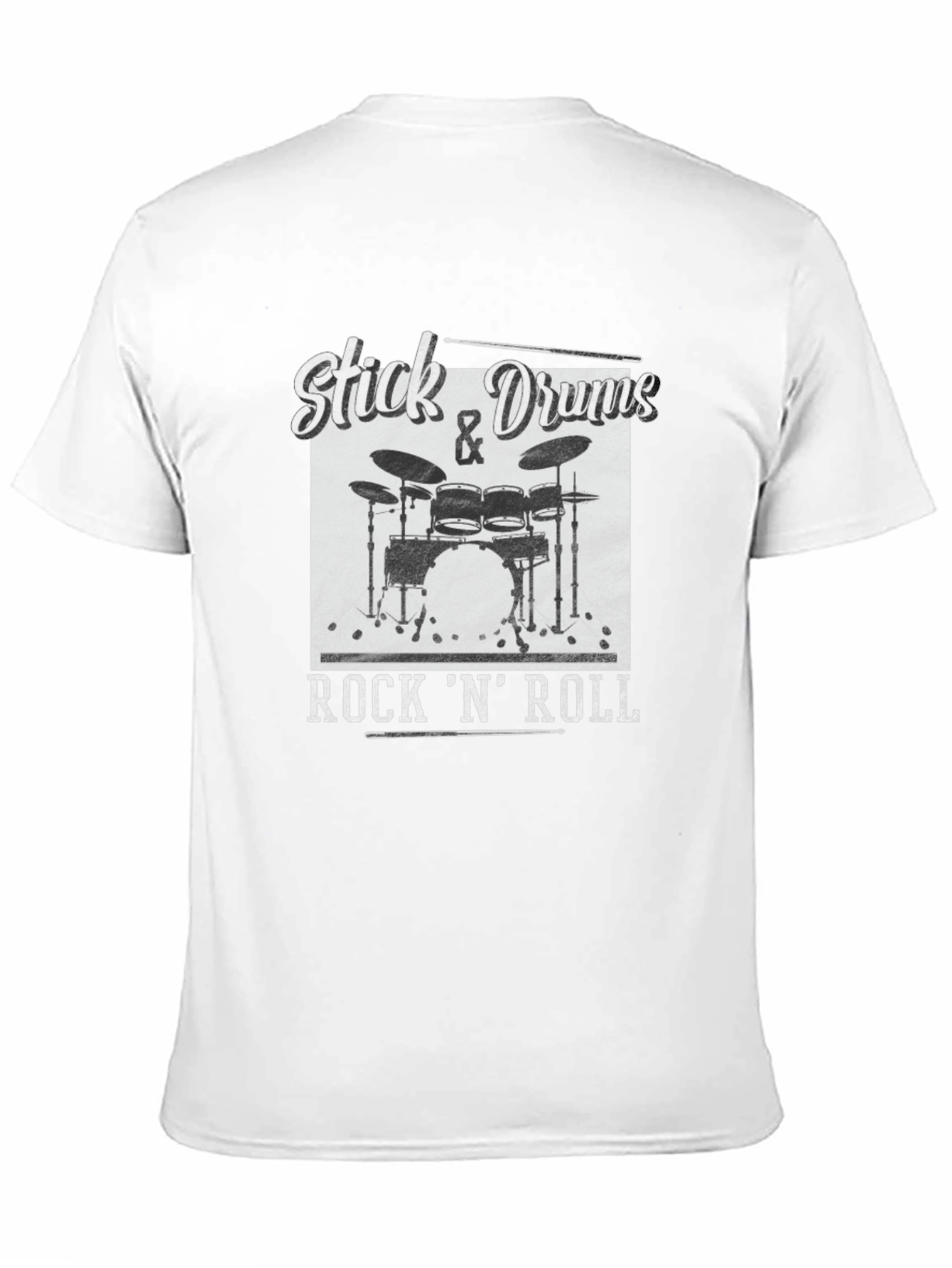 Stick & Drums Rock N Roll Graphic Tee