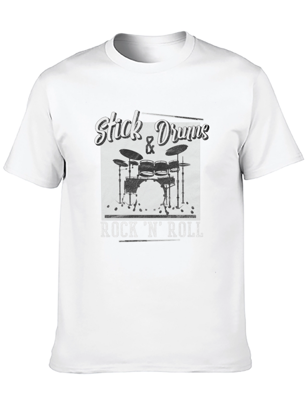 Stick & Drums Rock N Roll Graphic Tee