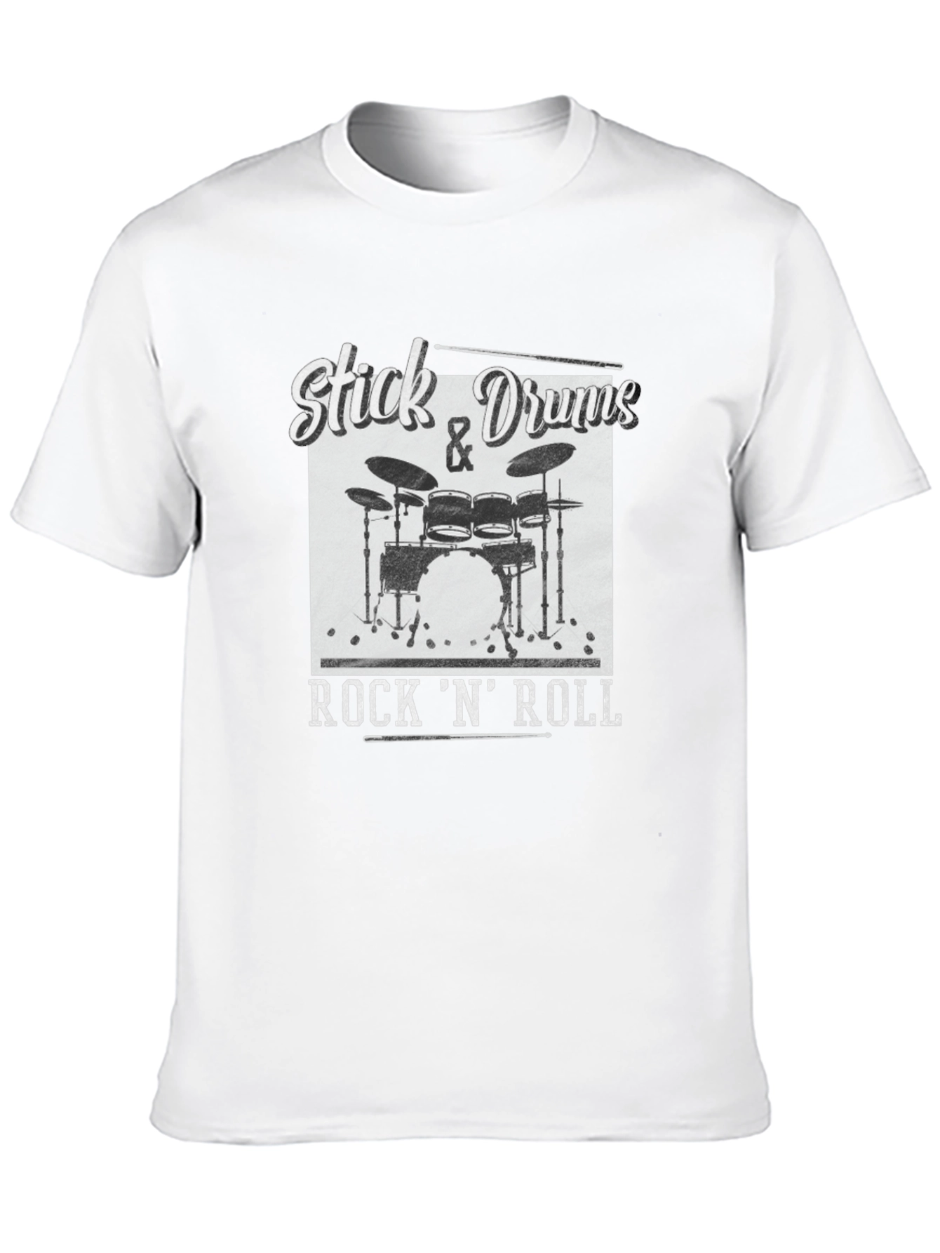 Stick & Drums Rock N Roll Graphic Tee